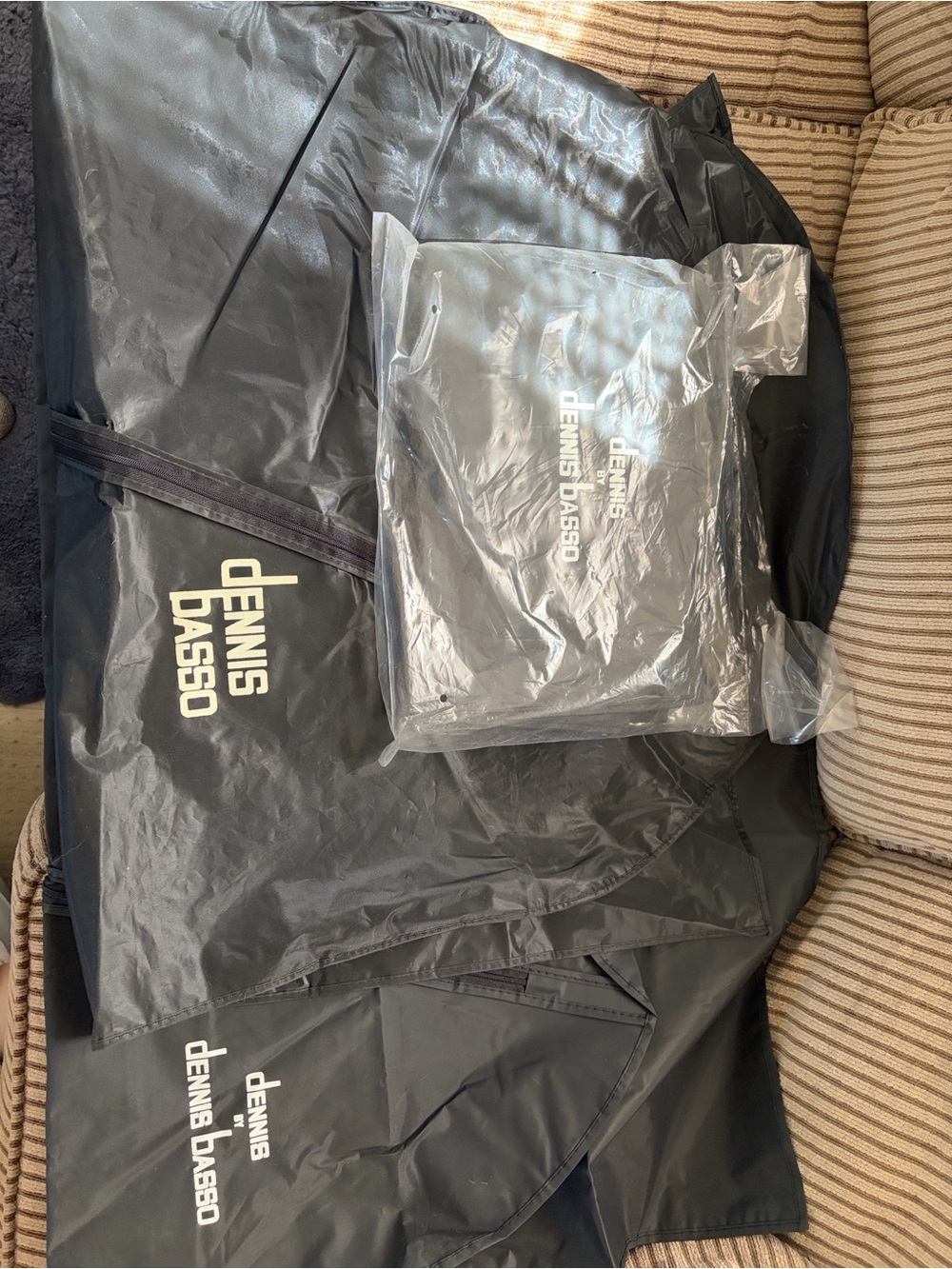 NWOT- Dennis Basso 3- Garment Bags  - 1- is still in plastic.